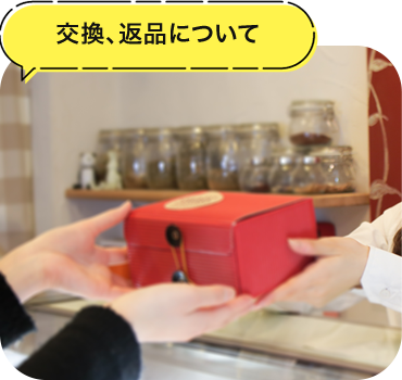 交換、返品について